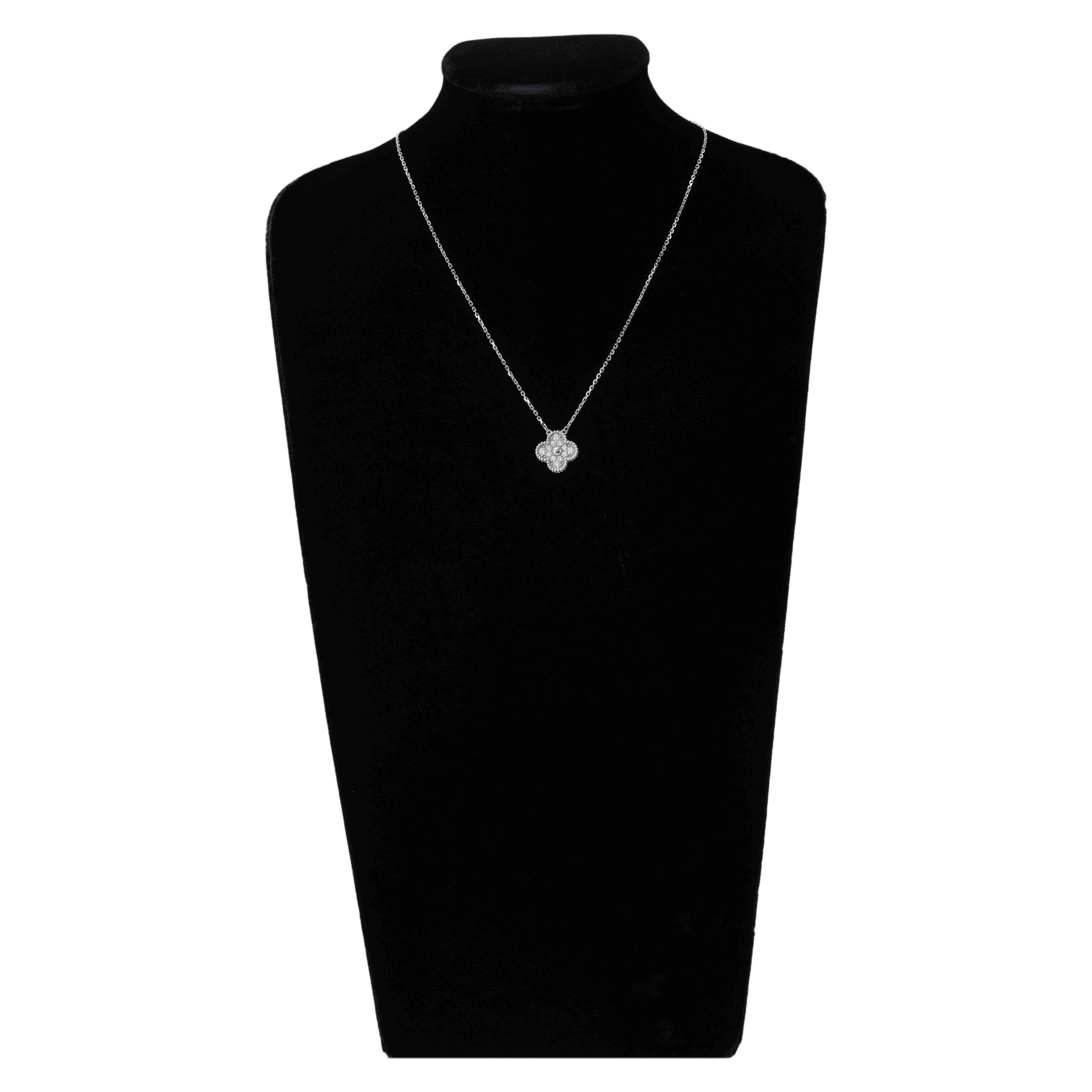 Van Cleef & Arpels(USED)반클리프앤아펠 빈티지 알함브라 다이아 네크리스